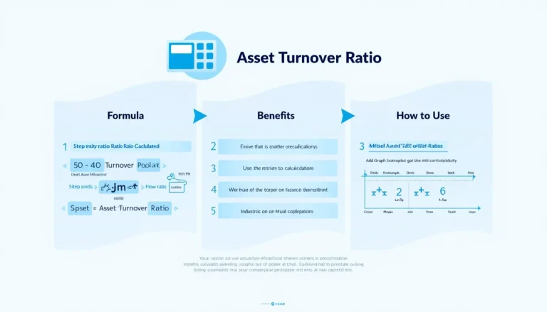 Unlock the power of financial analysis with our Asset Turnover Ratio infographic, guiding you through the formula, benefits, and application of this crucial efficiency metric.