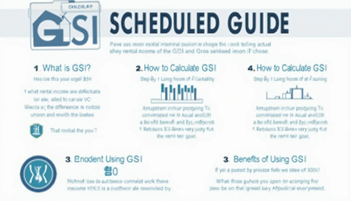 Unlock the power of Gross Scheduled Income (GSI) with our comprehensive infographic guide, helping property managers maximize rental profits.