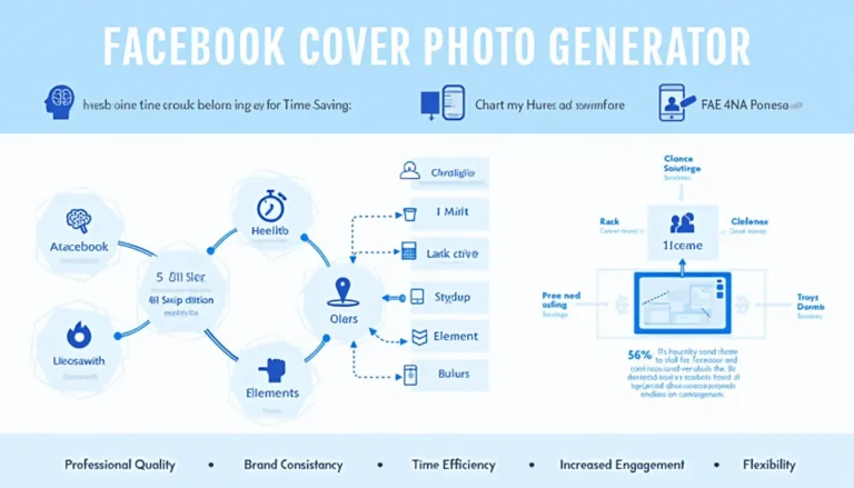 Unlock the power of our AI-driven Facebook Cover Photo Generator with this comprehensive infographic guide.