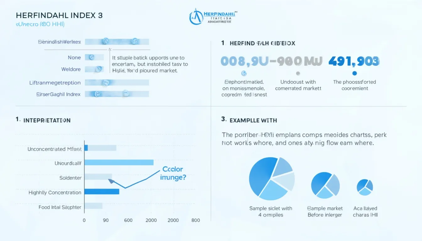 Discover the power of the Herfindahl Index: A visual guide to measuring market concentration and competition.