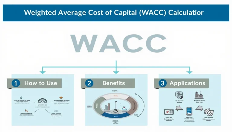 Unlock the power of financial decision-making with our comprehensive WACC Calculator infographic, guiding you through calculation, benefits, and real-world applications.