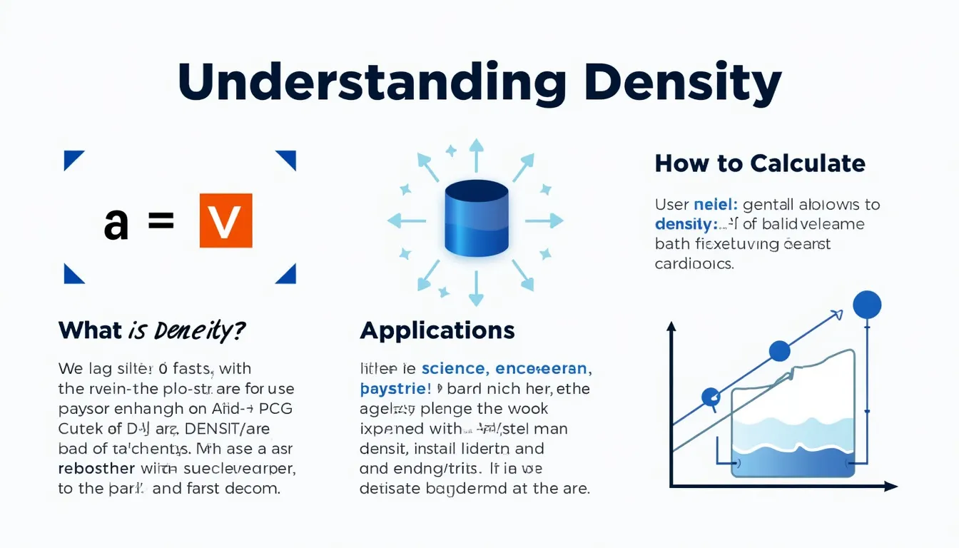 Discover the power of density calculations with our comprehensive infographic, showcasing key concepts, applications, and how to use our online Density Calculator.