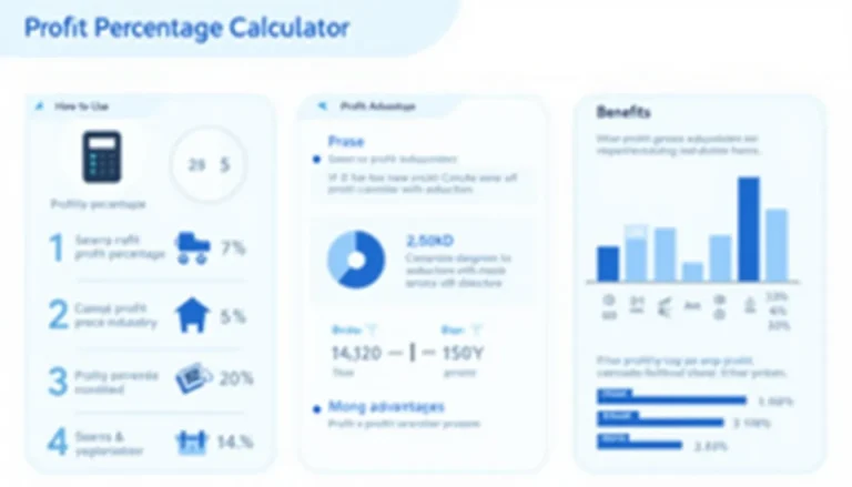 Unlock the power of profit analysis with our comprehensive Profit Percentage Calculator infographic, guiding you through usage, formulas, and benefits for smarter business decisions.