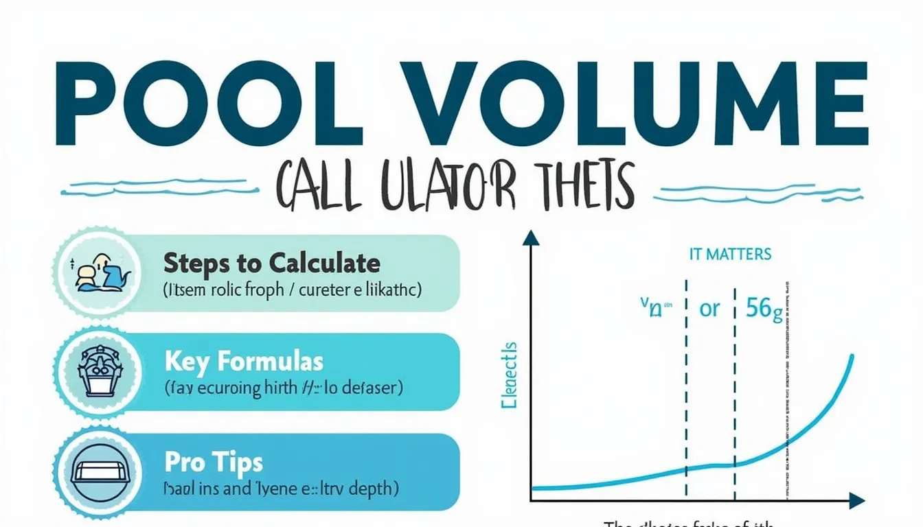 Unlock the secrets of accurate pool volume calculation with our comprehensive infographic guide - essential for every pool owner and professional.