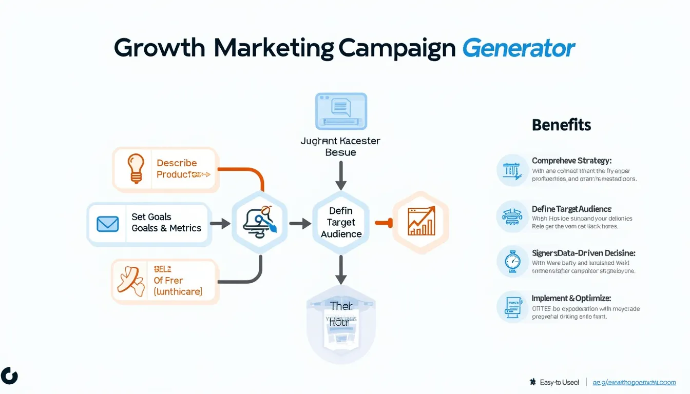 Unlock the power of strategic marketing with our Growth Marketing Campaign Generator - your key to comprehensive, data-driven campaigns.