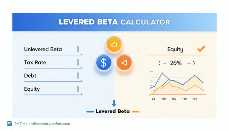 Unlock the power of financial risk assessment with our Levered Beta Calculator infographic, showcasing key inputs and visual insights for optimized decision-making.