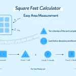 Discover the simplicity of area calculations with our Square Feet Calculator infographic, showcasing formulas and benefits for easy space measurement.