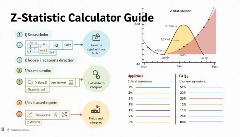 Master the Z-Statistic Calculator with our comprehensive visual guide, covering steps, applications, and FAQs for effective statistical analysis.