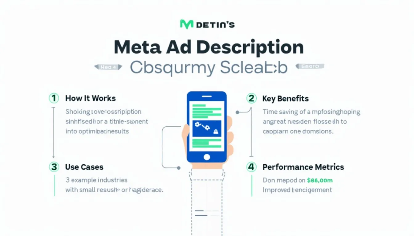 Revolutionize your Meta advertising with our AI-powered Ad Description Generator - create compelling, tailored ad copy in minutes!