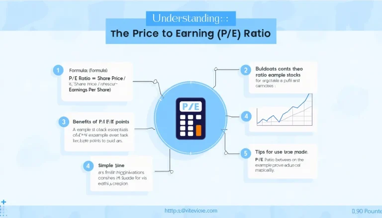 Unlock the power of stock valuation with our comprehensive guide to the Price to Earning (P/E) Ratio, visualized in an easy-to-understand infographic.