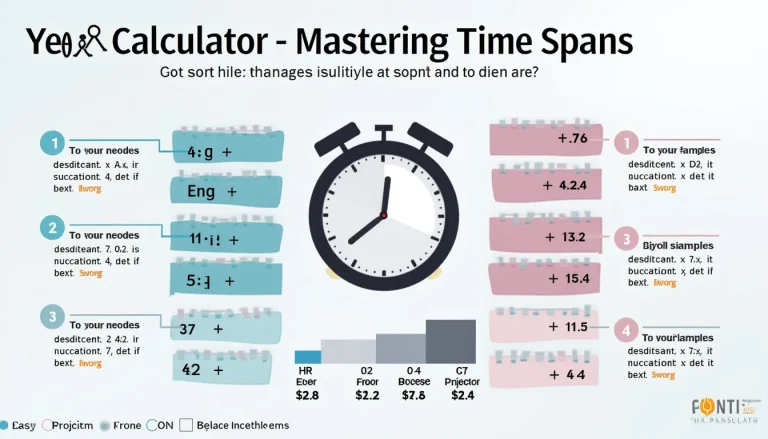 Unlock the power of precise time calculations with our Year Calculator infographic, showcasing its versatility and accuracy across various applications.