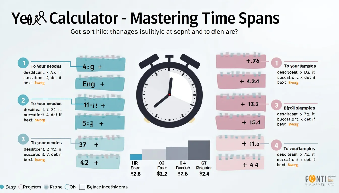 Unlock the power of precise time calculations with our Year Calculator infographic, showcasing its versatility and accuracy across various applications.