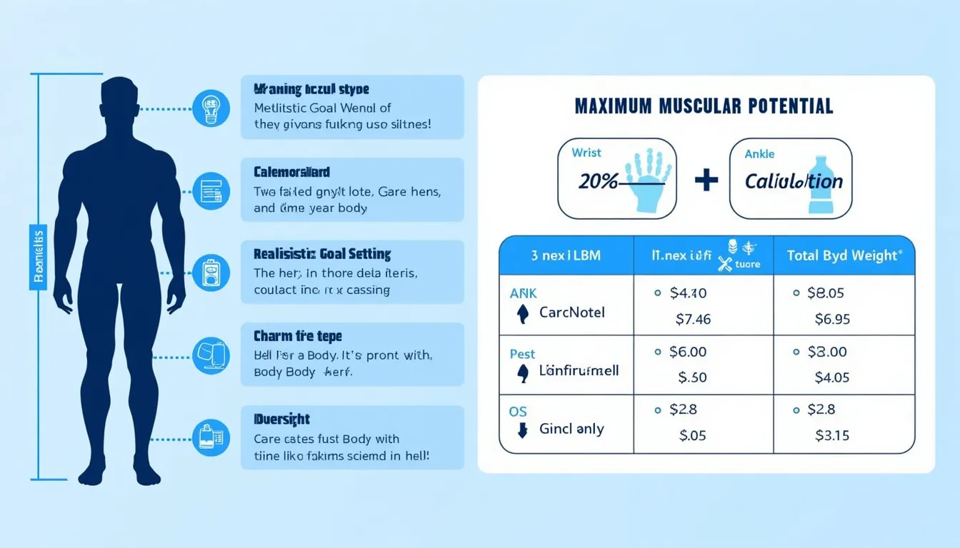 Discover your body's true muscular limits with our Maximum Muscular Potential Calculator infographic – your guide to setting realistic fitness goals and optimizing your training regimen.