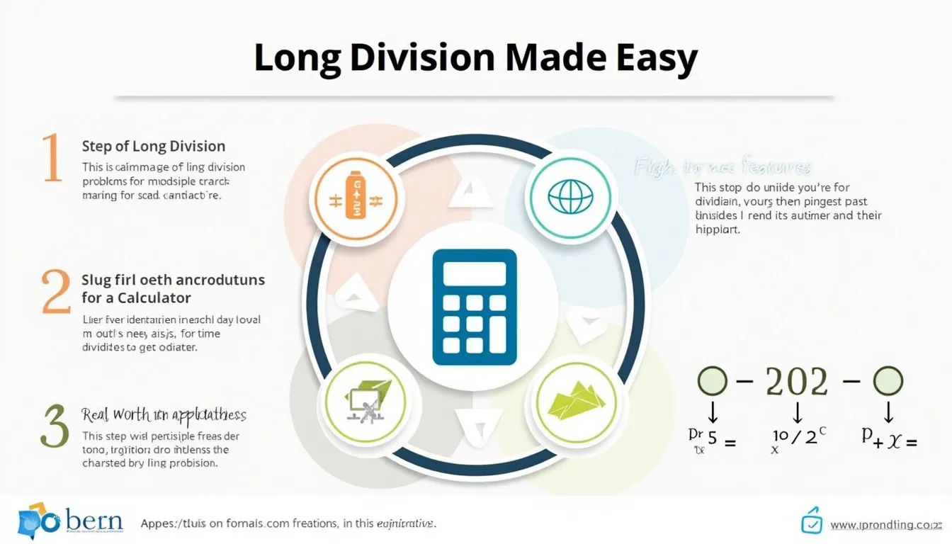 Discover the power of long division with our comprehensive infographic, showcasing the steps, benefits, and real-world applications of this essential mathematical skill.