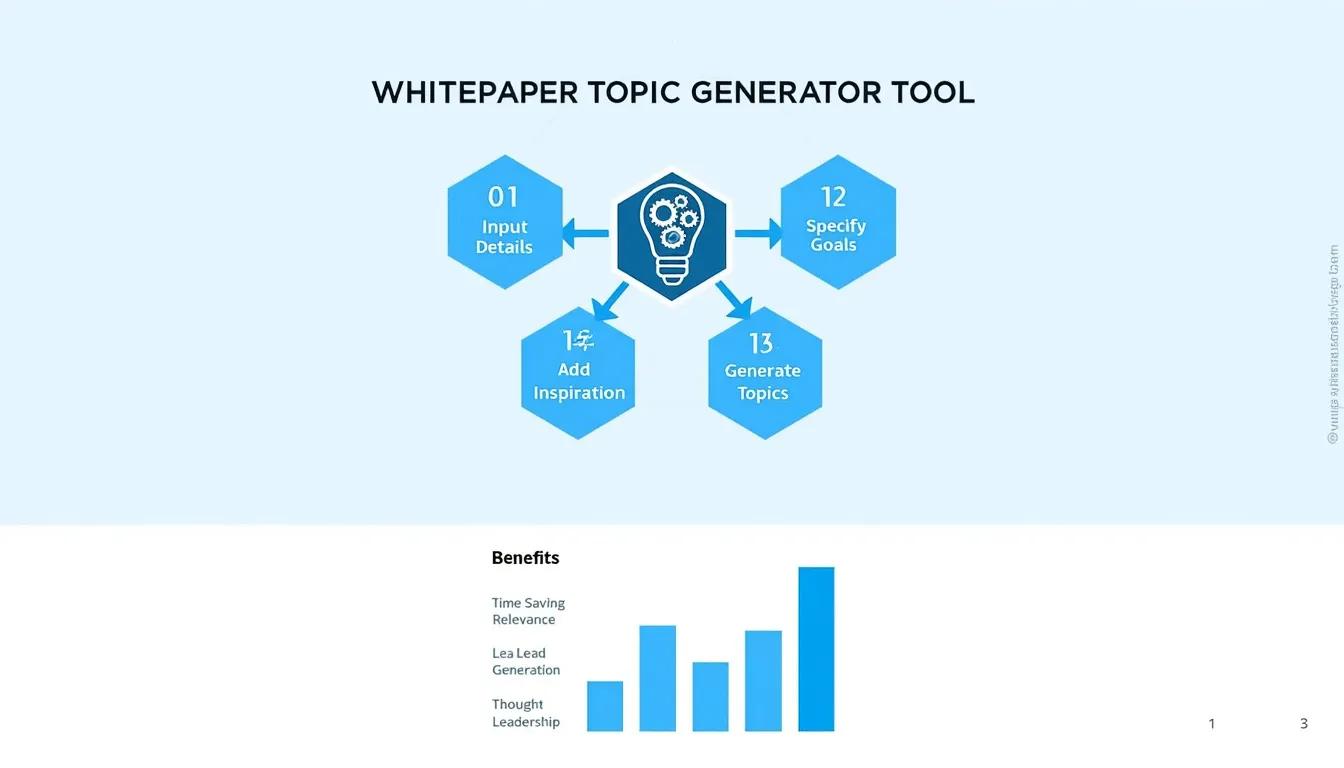 Unlock the power of strategic content creation with our Whitepaper Topic Generator Tool, streamlining ideation for impactful whitepapers.