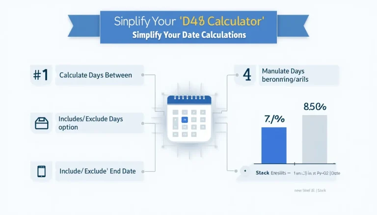 Discover the power of precise date calculations with our intuitive Day Calculator infographic, showcasing its key features and benefits for personal and professional use.