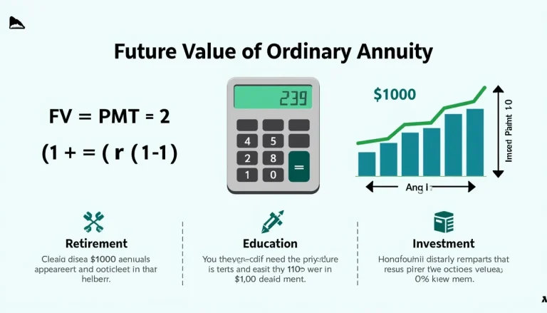 Unlock the power of compound interest with our Future Value of Ordinary Annuity Calculator – your key to smarter financial planning and investment growth.