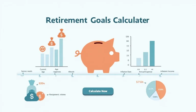 Visualize your path to a secure retirement with our comprehensive Retirement Goals Calculator infographic.