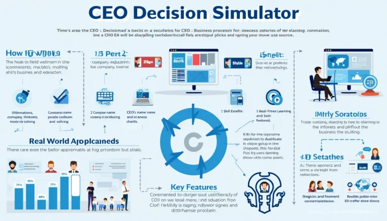 Discover the power of virtual executive decision-making with our innovative CEO Decision Simulator infographic.