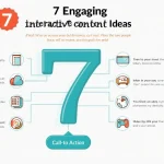 Discover 7 innovative ways to engage your audience with interactive content in this eye-catching infographic.