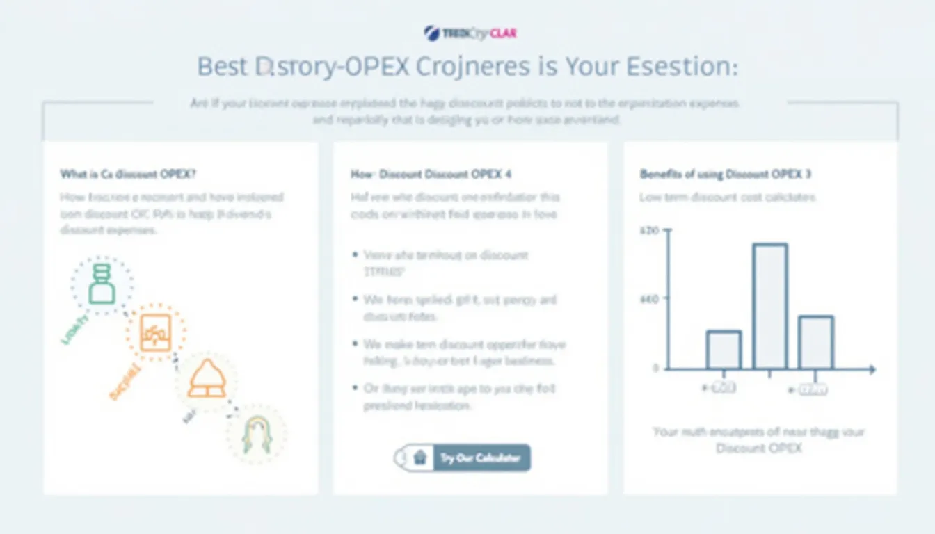 Unlock the power of smart financial planning with our Discount OPEX Calculator infographic – your key to optimizing operational expenses and making informed long-term decisions.