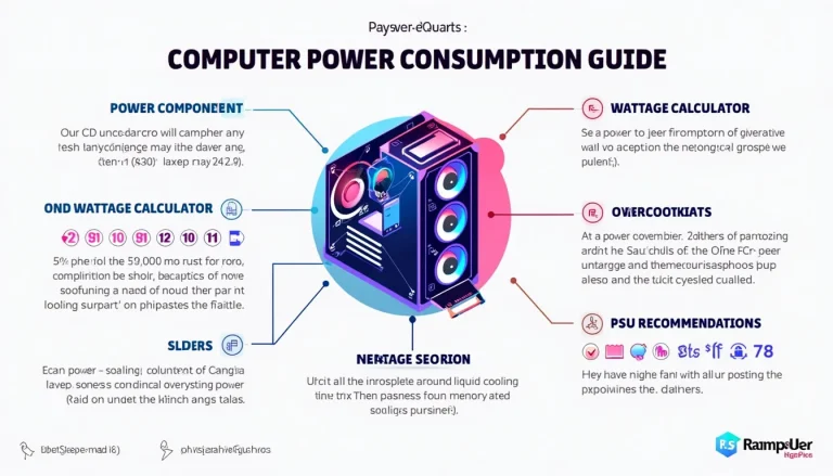 Unlock the secrets of your PC's power needs with our comprehensive Computer Power Consumption Guide infographic.