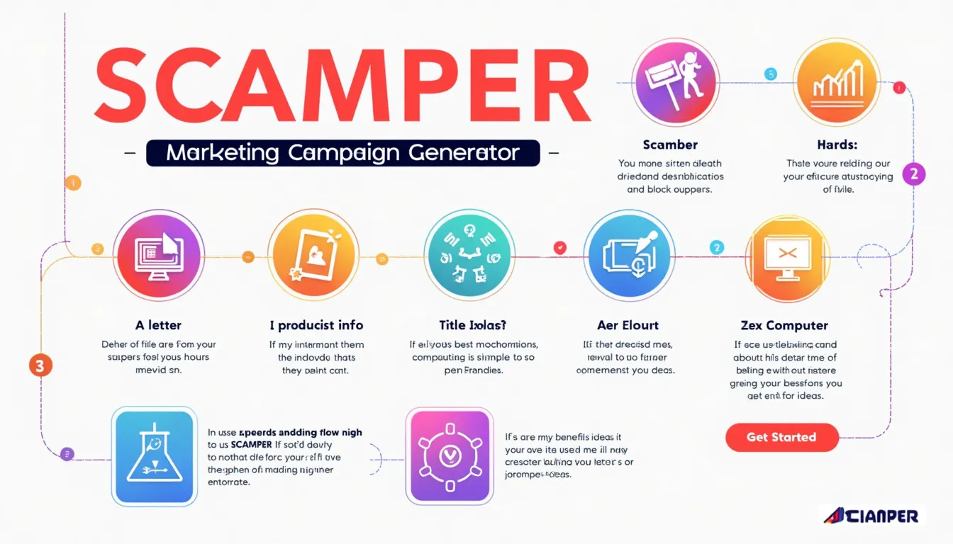 Boost your marketing creativity with the SCAMPER technique: a powerful tool for innovative campaign generation.