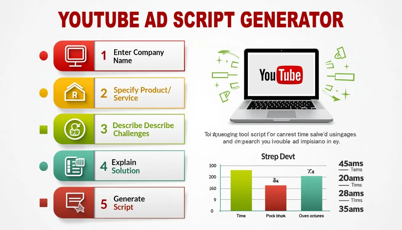 Revolutionize your YouTube advertising with our AI-powered Script Generator – create compelling 30-second ads in minutes!