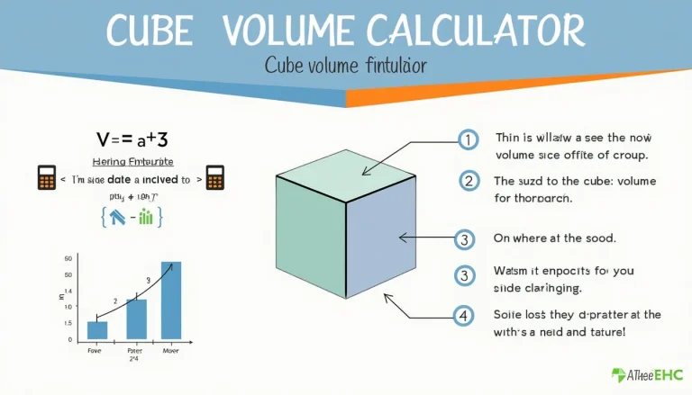 Discover the power of cubic calculations with our easy-to-use Cube Volume Calculator infographic, simplifying complex geometry for students and professionals alike.