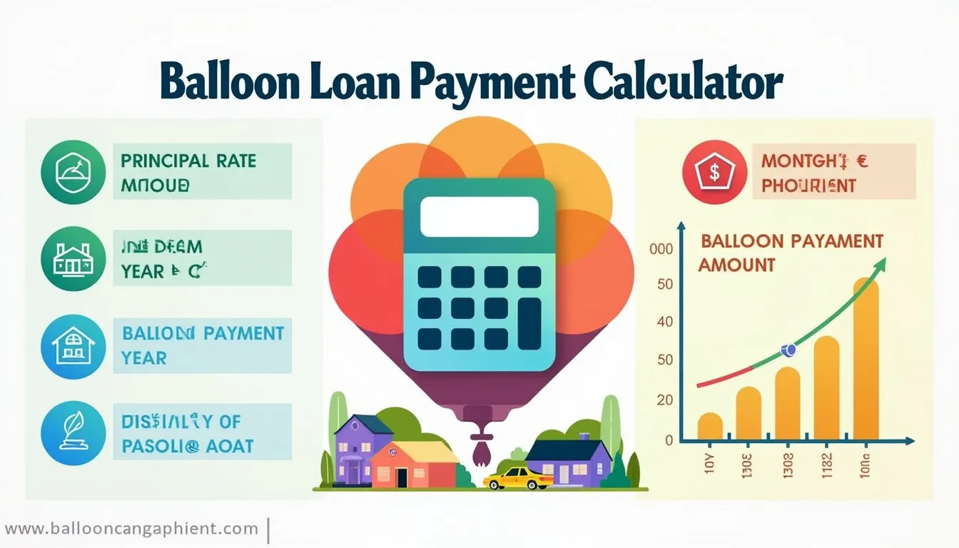 Demystify balloon loans with our easy-to-use calculator infographic, helping you plan your finances and understand complex loan structures at a glance.