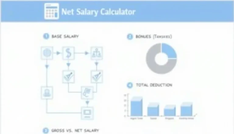 Discover how to accurately estimate your annual take-home pay with our comprehensive Net Salary Calculator infographic.