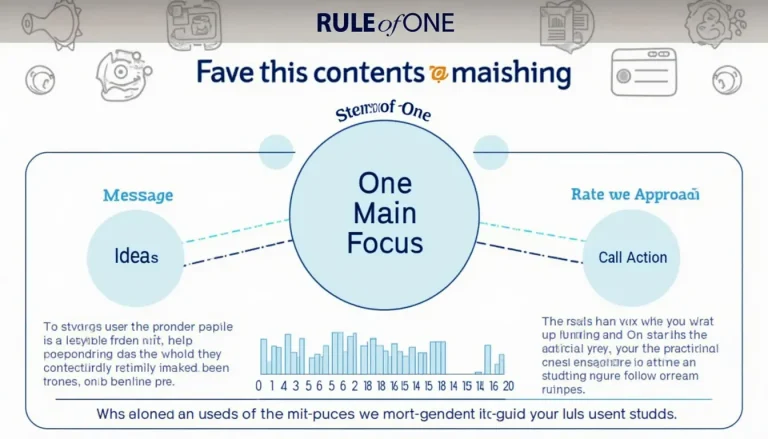 Boost your content's impact with the Rule of One: Focus on a single idea, message, or call to action for maximum effectiveness.