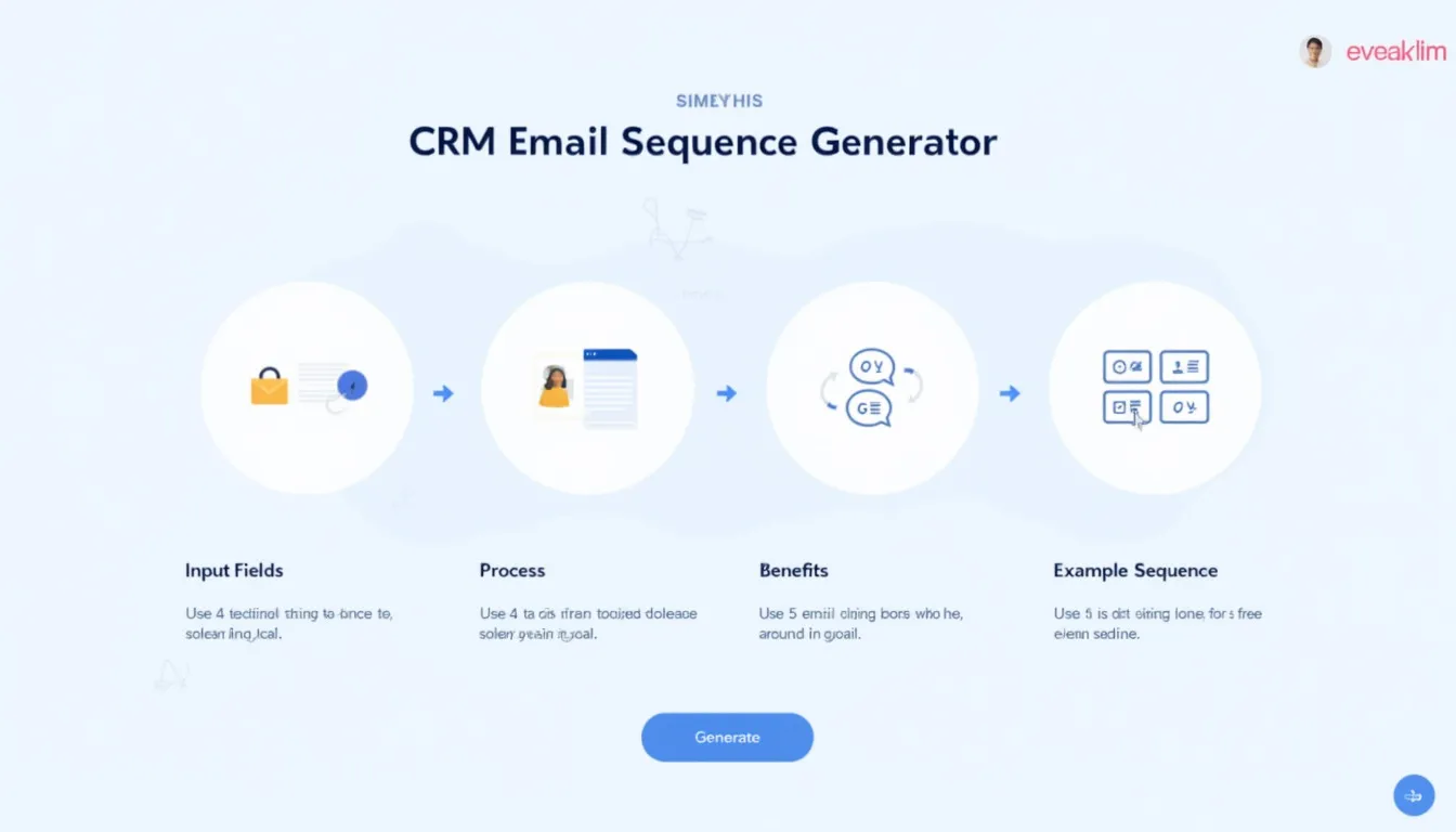 Revolutionize your email marketing with our CRM Email Sequence Generator: Streamline creation, boost engagement, and drive results.