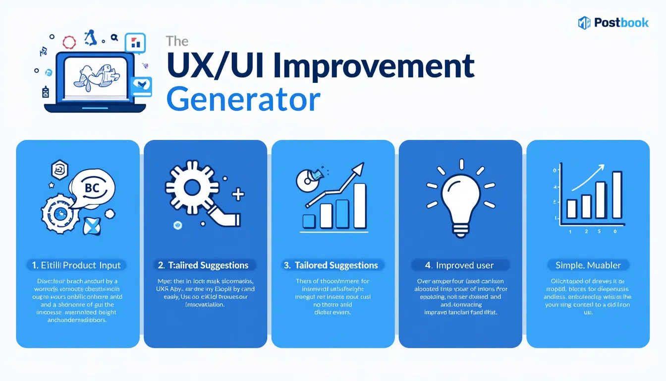 Discover how our UX/UI Improvement Generator revolutionizes digital product design with AI-powered, tailored suggestions for enhanced user experiences.