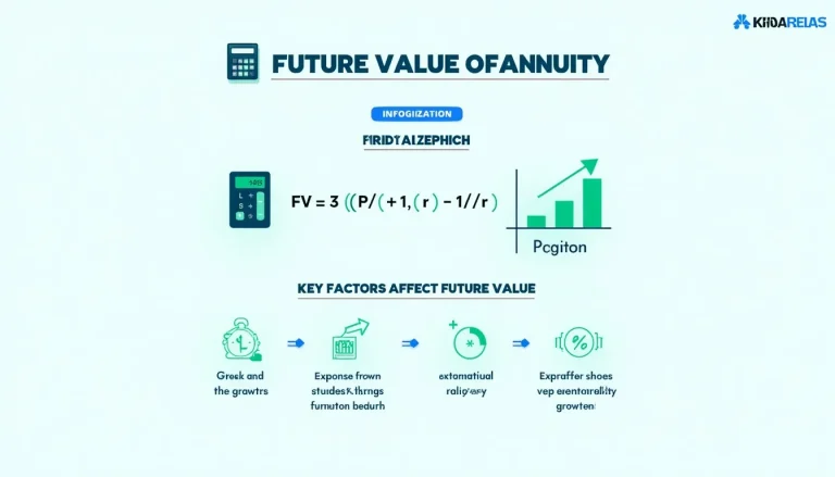 Unlock the power of compound interest with our Future Value of Ordinary Annuity infographic, your visual guide to financial growth and smart investing.