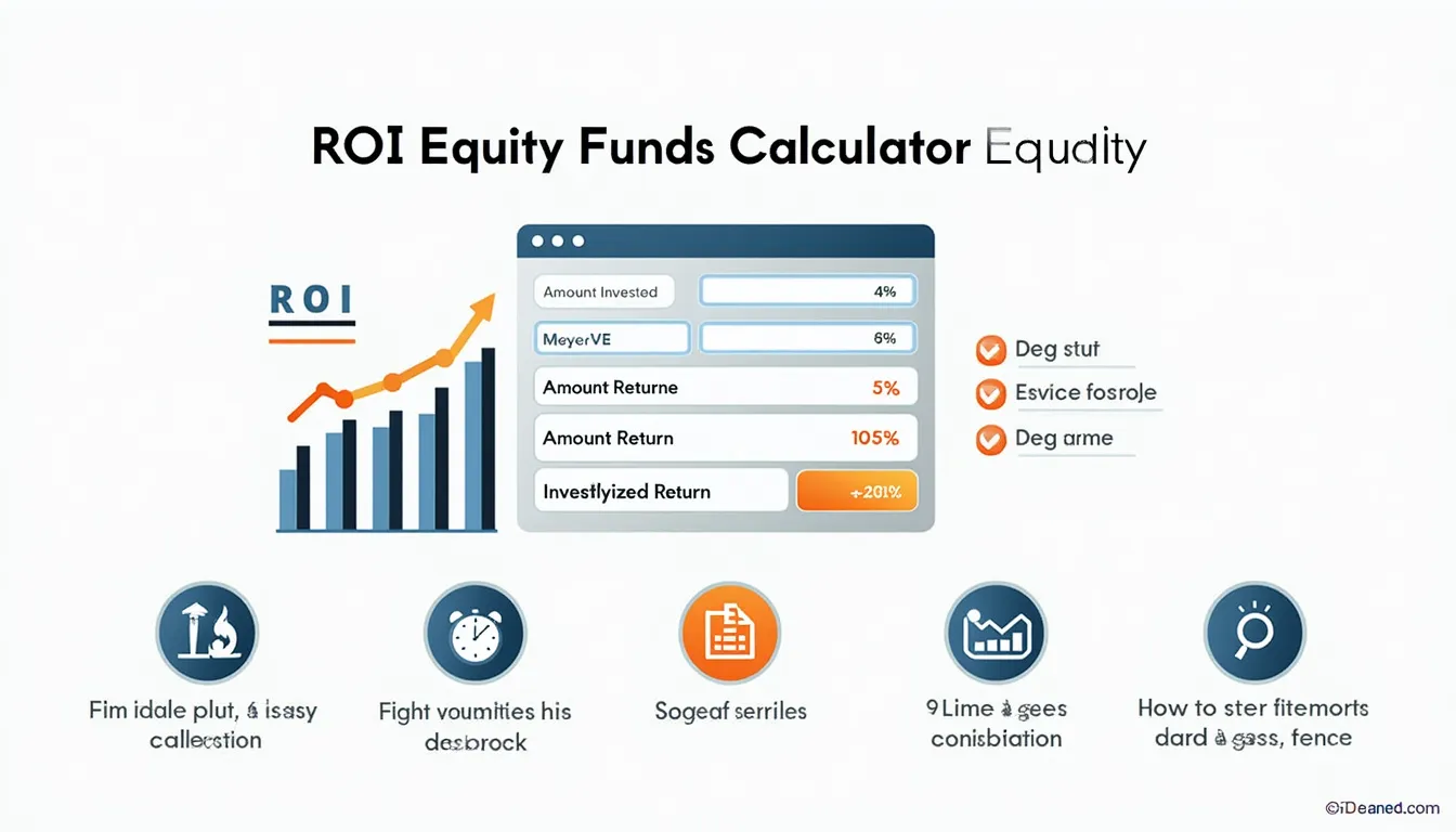 Maximize your investment returns with our ROI Equity Funds Calculator infographic, offering quick insights into your equity fund performance.