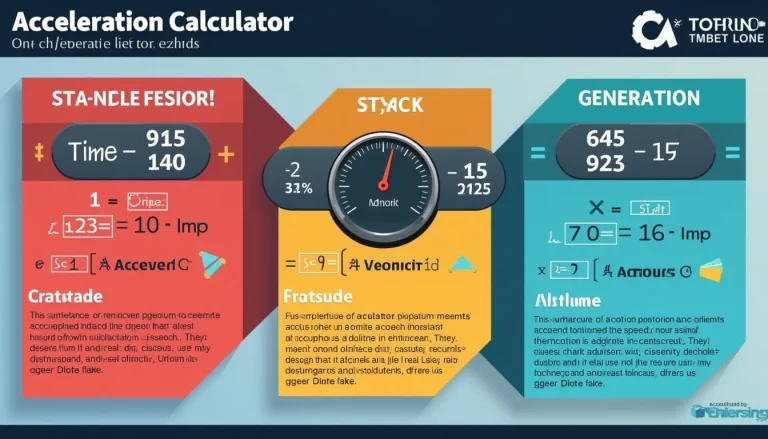 Discover the power of acceleration calculations with our comprehensive infographic guide, featuring three essential methods for computing this crucial physics concept.