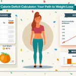 Unlock your personalized weight loss plan with our Calorie Deficit Calculator infographic – your visual guide to achieving your fitness goals efficiently and sustainably.