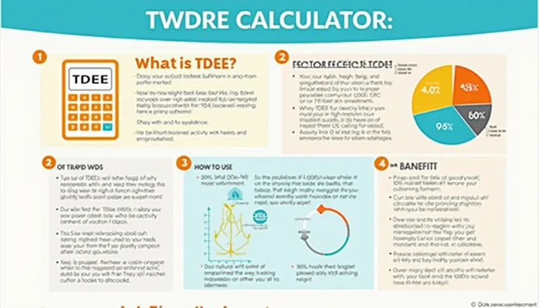 Unlock your fitness potential with our TDEE Calculator infographic – your visual guide to understanding and optimizing your daily energy needs.