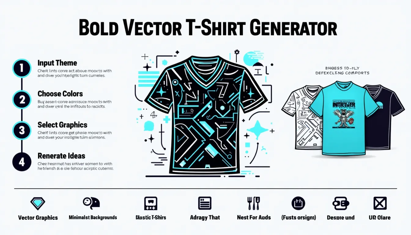 Discover the power of our Bold Vector T-Shirt Design Generator: Create eye-catching, edgy graphics with ease!