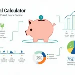 Visualize your path to financial success with our Saving Goal Calculator infographic, highlighting key factors in achieving your savings targets.