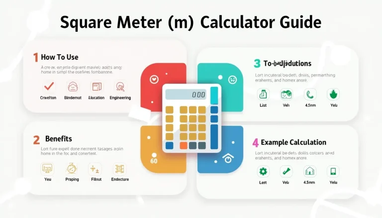 Discover the power of our Square Meter (m²) Calculator: Your go-to tool for quick and accurate area calculations across various fields.