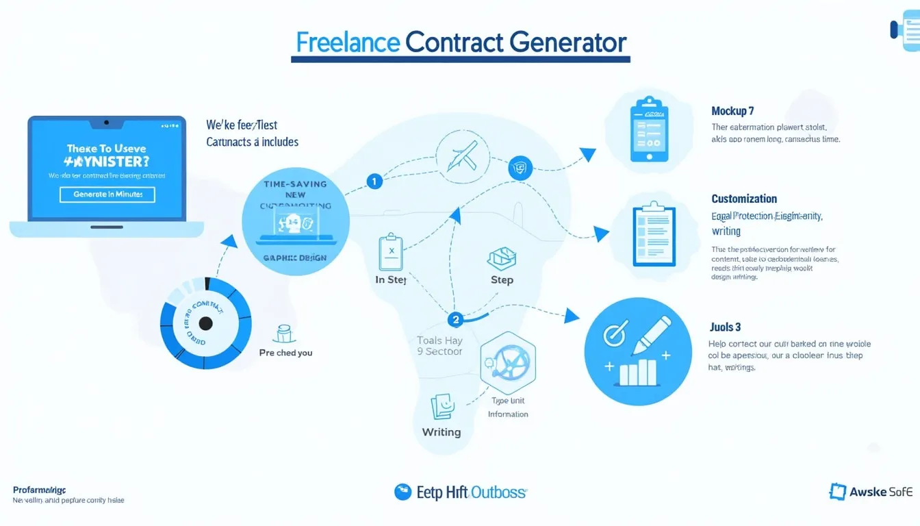 Streamline your freelance business with our Contract Generator: Create custom, professional agreements in minutes!