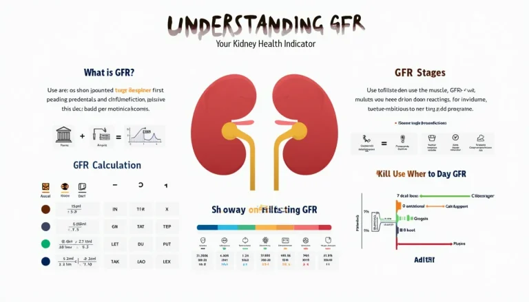 Discover the importance of Glomerular Filtration Rate (GFR) in assessing your kidney health with our comprehensive infographic.