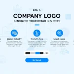 Discover how to create a professional logo in minutes with our easy-to-use Company Logo Generator infographic.