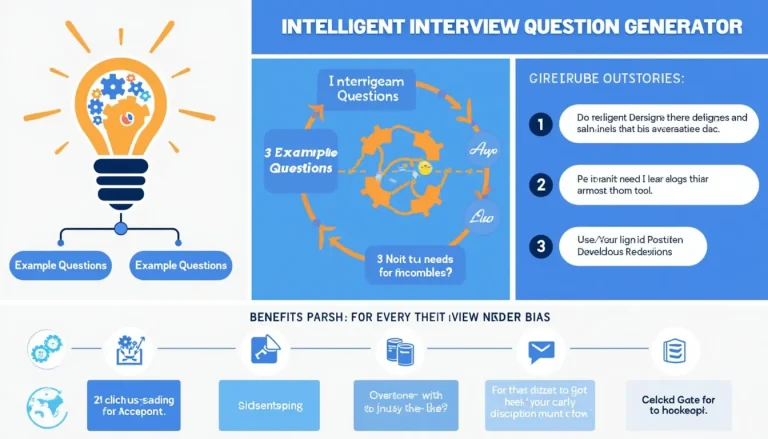 Revolutionize your hiring process with our Intelligent Interview Question Generator: Create tailored, thought-provoking questions effortlessly.