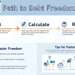 Visualize your journey to financial freedom with our comprehensive Debt Payoff Calculator infographic, guiding you through inputs, calculations, and strategies for a debt-free future.