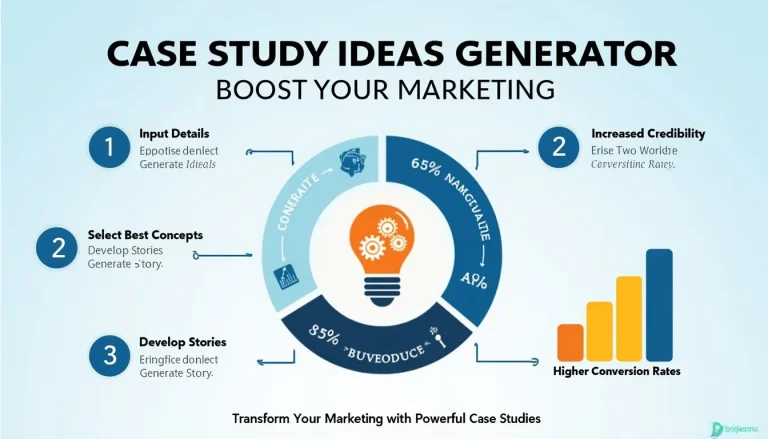 Unlock the power of case studies with our innovative Case Study Ideas Generator - your key to boosting credibility and driving conversions.