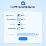 Visualize your loan payments with our easy-to-use Monthly Payment Calculator infographic, helping you make informed financial decisions.