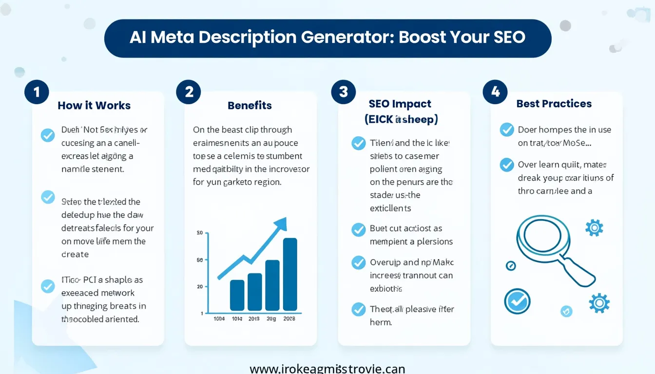 Discover how our AI Meta Description Generator can revolutionize your SEO strategy with this informative infographic.